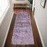 6' Purple Shag Tufted Handmade Runner Rug