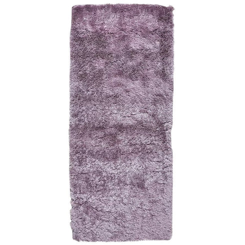 6' Purple Shag Tufted Handmade Runner Rug