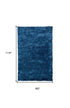 8' X 10' Blue And Green Shag Tufted Handmade Area Rug