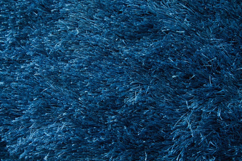 8' X 10' Blue And Green Shag Tufted Handmade Area Rug