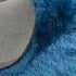 8' X 10' Blue And Green Shag Tufted Handmade Area Rug