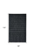 8' X 11' Black Wool Hand Woven Area Rug