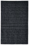 8' X 11' Black Wool Hand Woven Area Rug