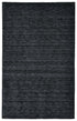 8' X 11' Black Wool Hand Woven Area Rug