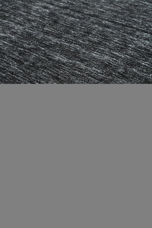 8' X 11' Black Wool Hand Woven Area Rug