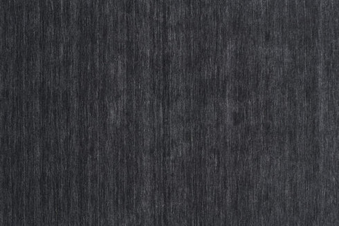 8' X 11' Black Wool Hand Woven Area Rug