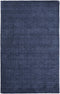 8' X 11' Blue Wool Hand Woven Area Rug