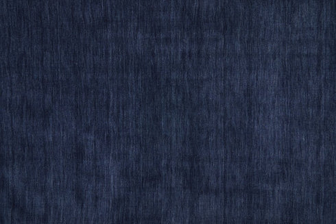 8' X 11' Blue Wool Hand Woven Area Rug