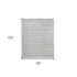 8' Ivory Geometric Hand Woven Runner Rug