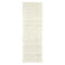8' Ivory Geometric Hand Woven Runner Rug