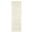 8' Ivory Geometric Hand Woven Runner Rug