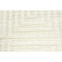 8' Ivory Geometric Hand Woven Runner Rug