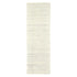 8' Ivory Geometric Hand Woven Runner Rug