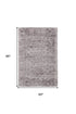 5' X 8' Gray Abstract Hand Woven Area Rug