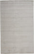 5' X 8' Gray And Silver Hand Woven Area Rug