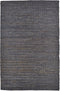8' X 11' Brown Blue And Taupe Hand Woven Area Rug