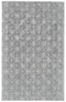 8' X 11' Gray And Silver Wool Abstract Tufted Handmade Area Rug