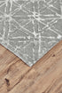8' X 11' Gray And Silver Wool Abstract Tufted Handmade Area Rug