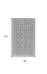 8' X 11' Gray And Silver Wool Abstract Tufted Handmade Area Rug