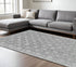 8' X 11' Gray And Silver Wool Abstract Tufted Handmade Area Rug