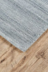 5' X 8' Blue and Gray Ombre Hand Woven Area Rug