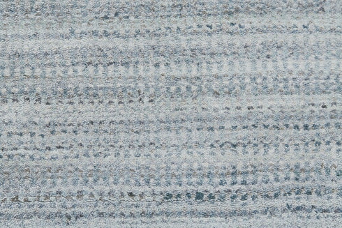 5' X 8' Blue and Gray Ombre Hand Woven Area Rug
