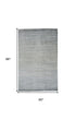 5' X 8' Blue and Gray Ombre Hand Woven Area Rug