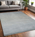 5' X 8' Blue and Gray Ombre Hand Woven Area Rug