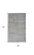 5' X 8' Blue Gray And Purple Ombre Hand Woven Area Rug