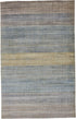 5' X 8' Blue Purple And Tan Ombre Hand Woven Area Rug