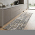 8' X 11' Gray And Gold Abstract Area Rug