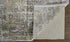 8' X 11' Green Gray And Ivory Abstract Area Rug With Fringe