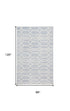 8' X 10' Blue and Ivory Wool Geometric Hand Tufted Area Rug