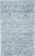 5' X 8' Blue Green And Gray Abstract Tufted Handmade Area Rug