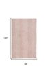8' X 10' Pink And Ivory Geometric Stain Resistant Area Rug
