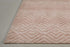 8' X 10' Pink And Ivory Geometric Stain Resistant Area Rug