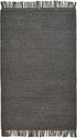 8' X 10' Tan and Ivory Wool Geometric Hand Woven Area Rug With Fringe