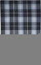 8' X 10' Black Blue And White Abstract Hand Woven Stain Resistant Area Rug