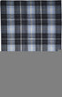 8' X 10' Black Blue And White Abstract Hand Woven Stain Resistant Area Rug