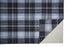 8' X 10' Black Blue And White Abstract Hand Woven Stain Resistant Area Rug