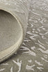 9' X 12' Gray Taupe And Silver Wool Floral Tufted Handmade Distressed Area Rug
