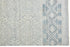 8' X 10' Ivory Blue And Gray Geometric Hand Knotted Area Rug