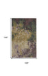 9' X 12' Green and Black Wool Abstract Shag Hand Tufted Area Rug