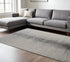 8' X 10' Gray and Ivory Abstract Power Loom Non Skid Area Rug