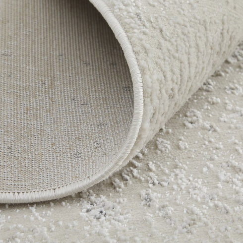 8' X 10' Gray and Ivory Abstract Power Loom Non Skid Area Rug