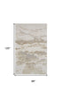 8' X 10' Brown And Ivory Abstract Area Rug