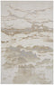 8' X 10' Brown And Ivory Abstract Area Rug