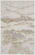 8' X 10' Brown And Ivory Abstract Area Rug