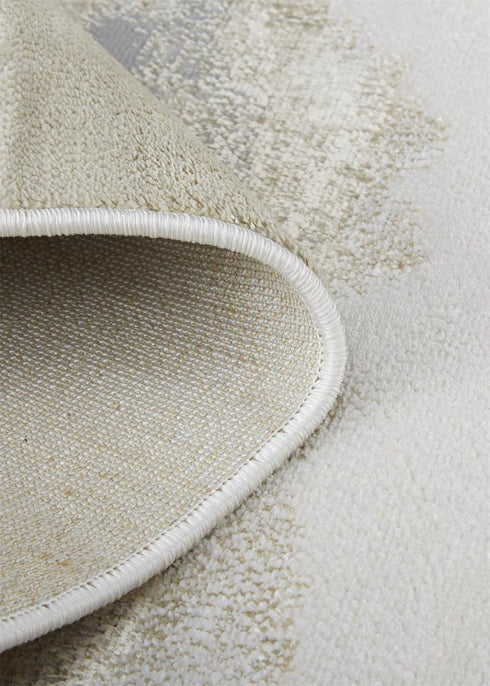 8' X 10' Brown And Ivory Abstract Area Rug