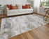 9' X 12' Ivory Brown And Gray Abstract Area Rug